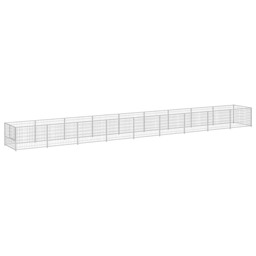 Chenil Argenté 9 m² Acier - 2