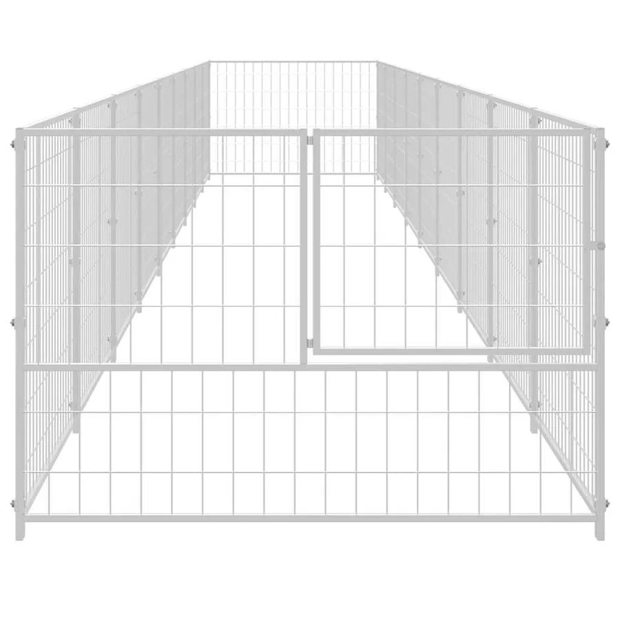 Chenil Argenté 9 m² Acier - 4