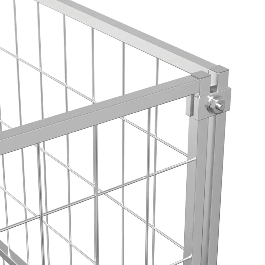 Chenil Argenté 9 m² Acier - 8