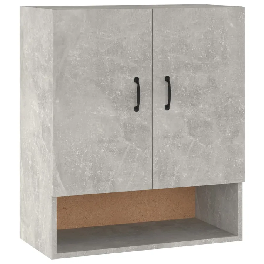 Armoire murale Gris béton 60x31x70 cm Bois d'ingénierie - 2