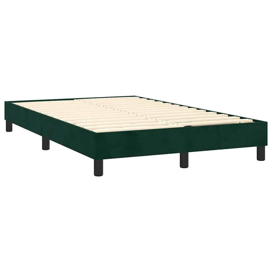 Sommier à lattes de lit avec matelas LED Vert foncé 120x200 cm - 5