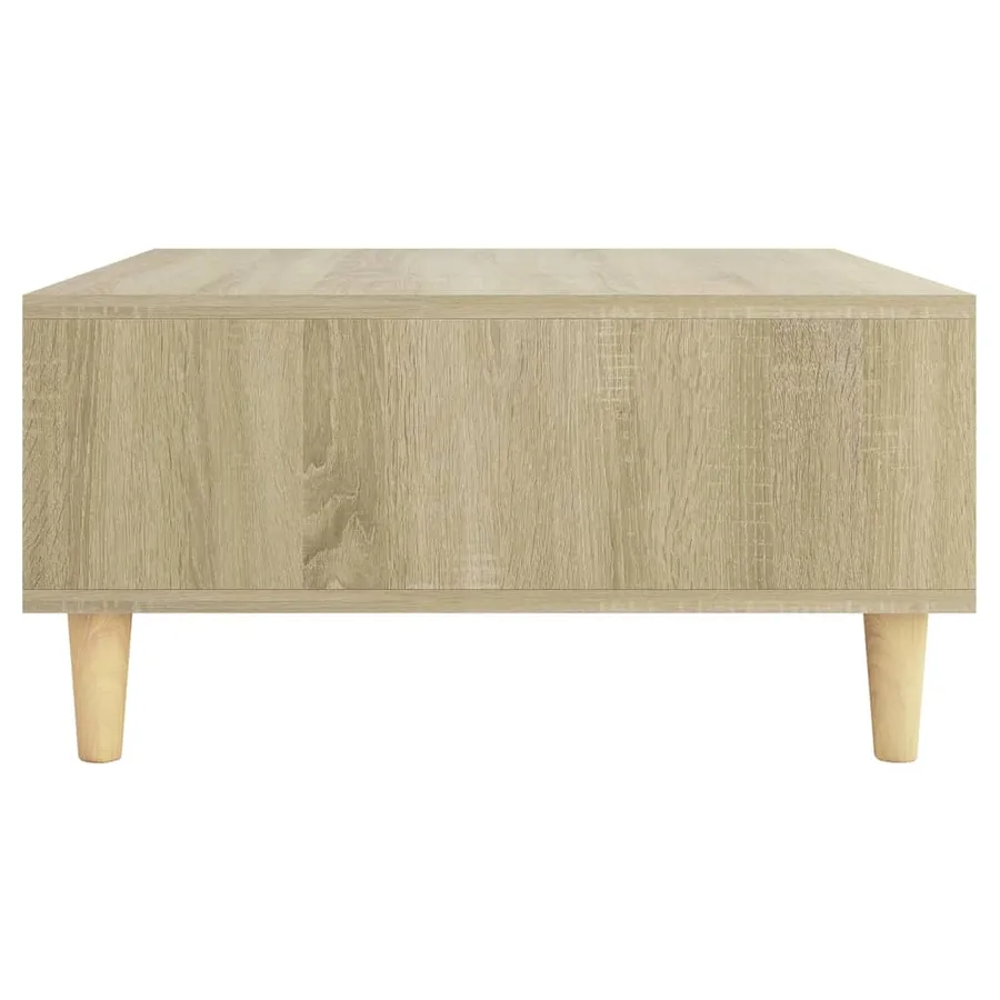 Table basse chêne sonoma 60x60x30 cm bois d'ingénierie - 5