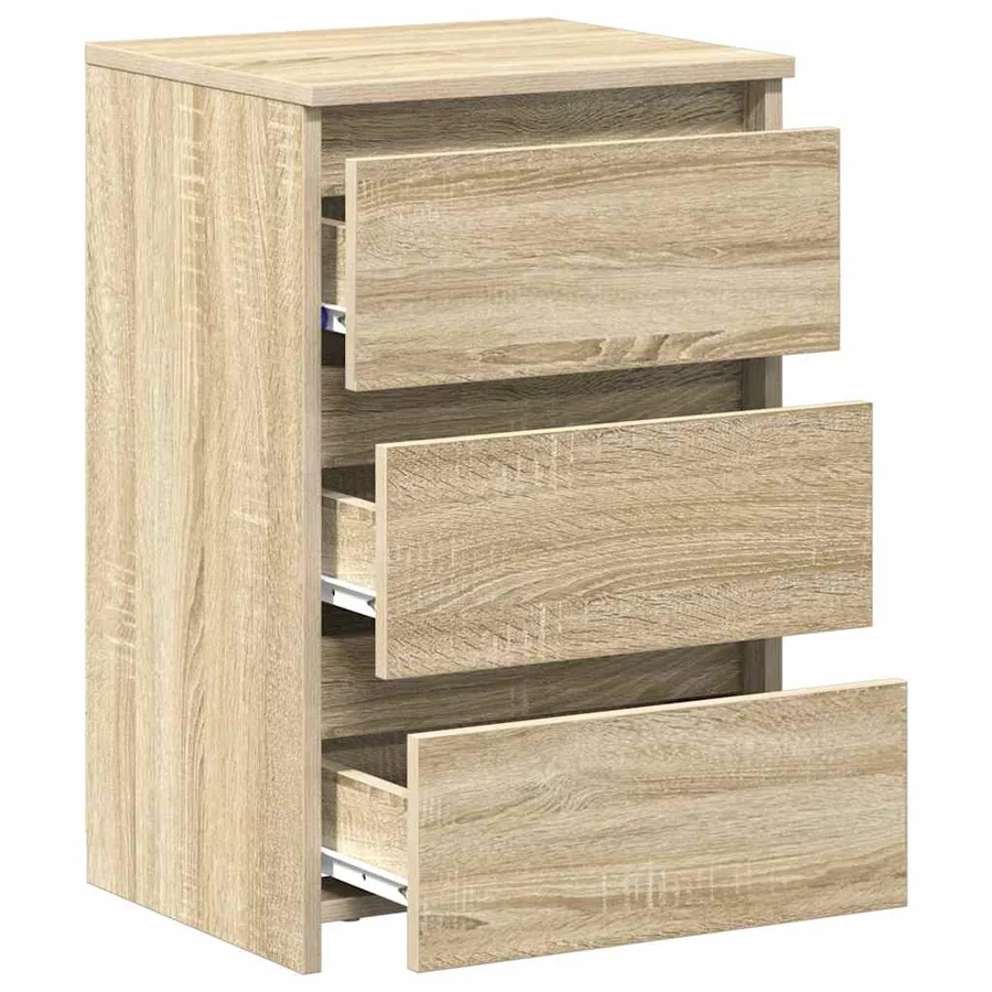 Tables de chevet 2pcs chêne sonoma 40x35x62,5cm bois ingénierie - 5