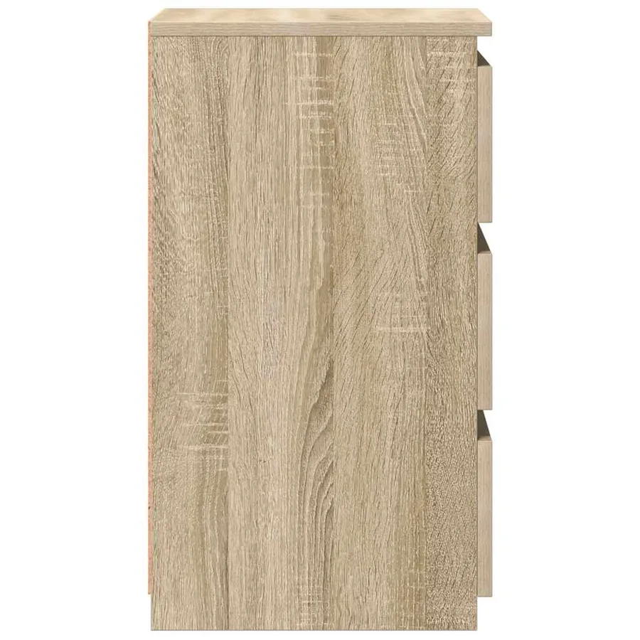 Tables de chevet 2pcs chêne sonoma 40x35x62,5cm bois ingénierie - 6