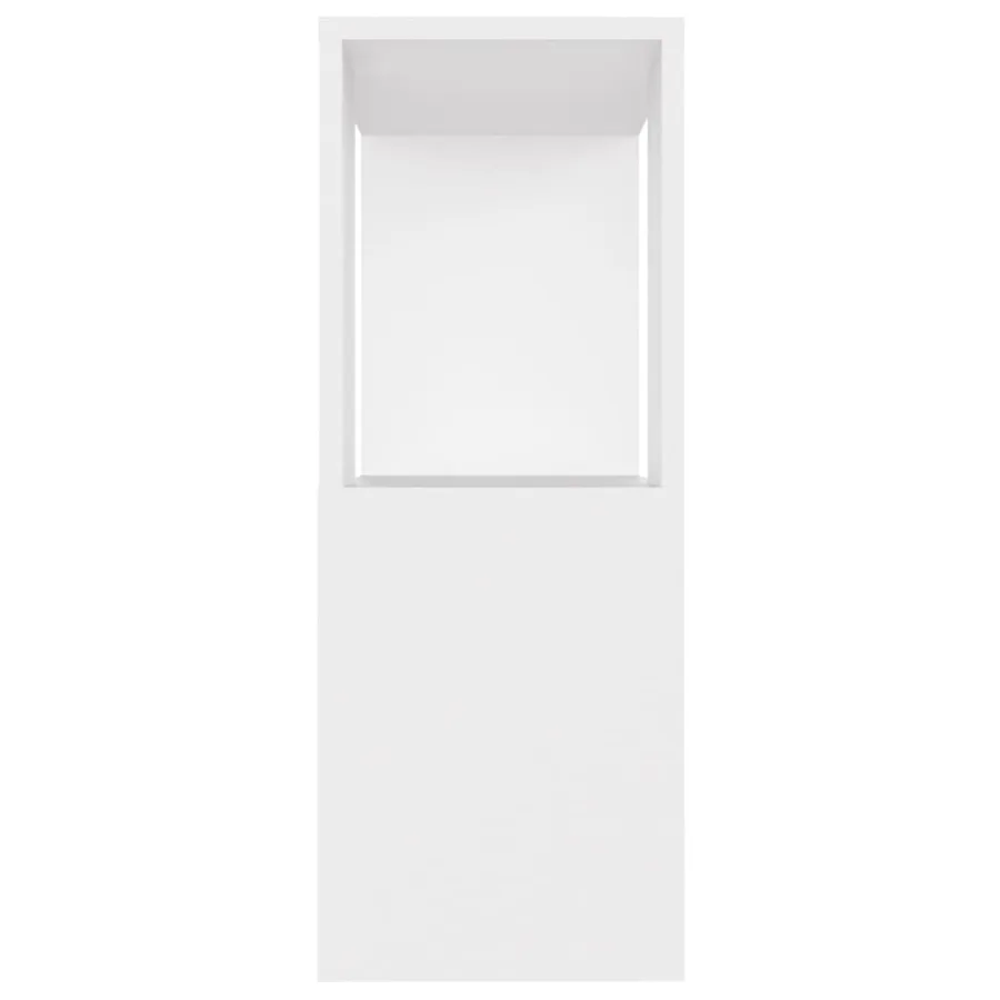 Meuble TV Blanc 80x24x63 cm Bois d'ingénierie - 6