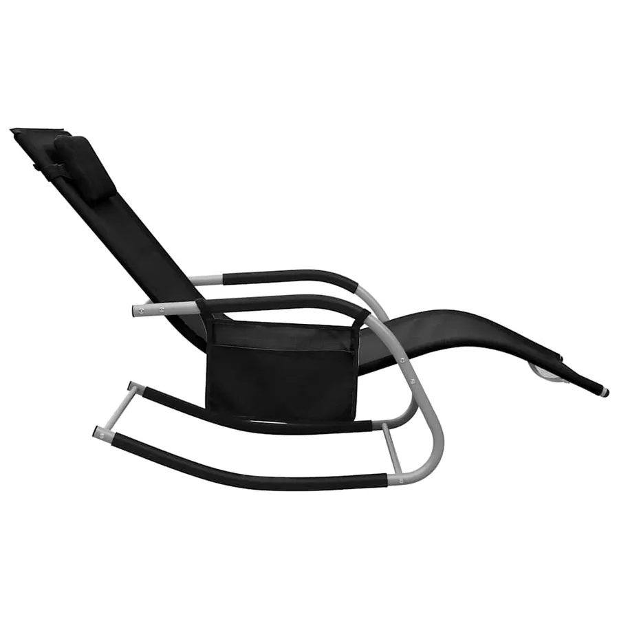 Chaise longue textilène crème et gris - 24