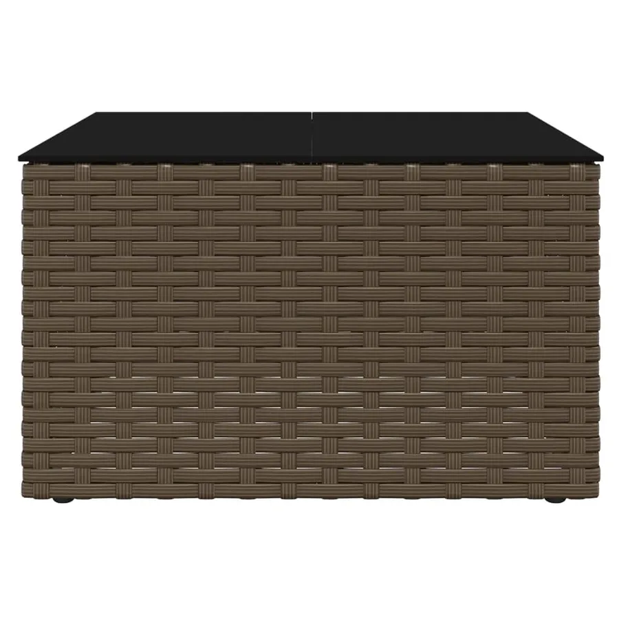 Salon de jardin 2 pcs avec coussins Marron Résine tressée - 9