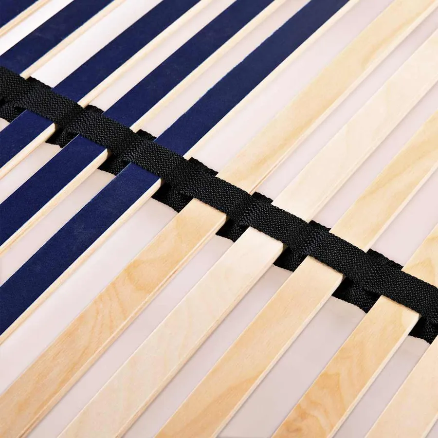 Sommier à lattes sans matelas avec 42 lattes 7 zones 140x200 cm - 7