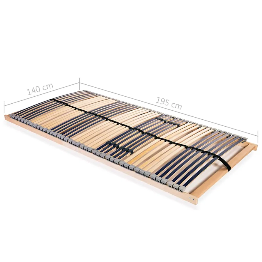 Sommier à lattes sans matelas avec 42 lattes 7 zones 140x200 cm - 8