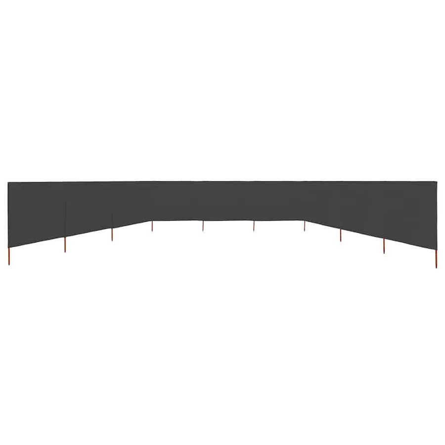 Paravent 9 panneaux Tissu 1200 x 160 cm Anthracite - 3
