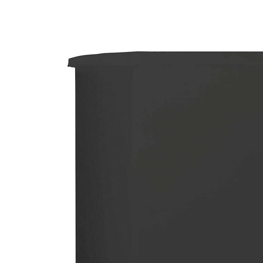 Paravent 9 panneaux Tissu 1200 x 160 cm Anthracite - 4