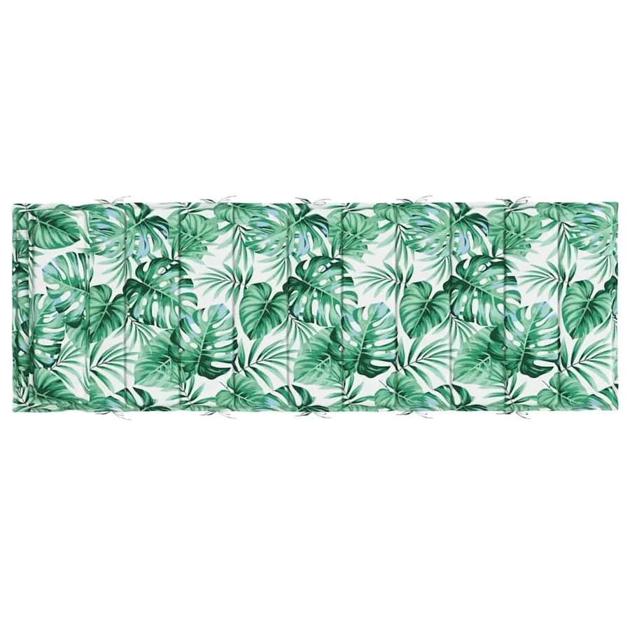 Coussin de chaise longue motif de feuilles 180x60x4 cm - 5