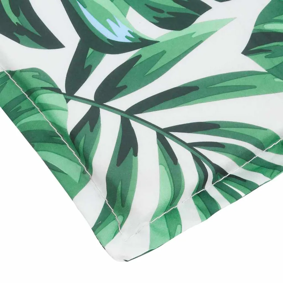 Coussin de chaise longue motif de feuilles 180x60x4 cm - 6