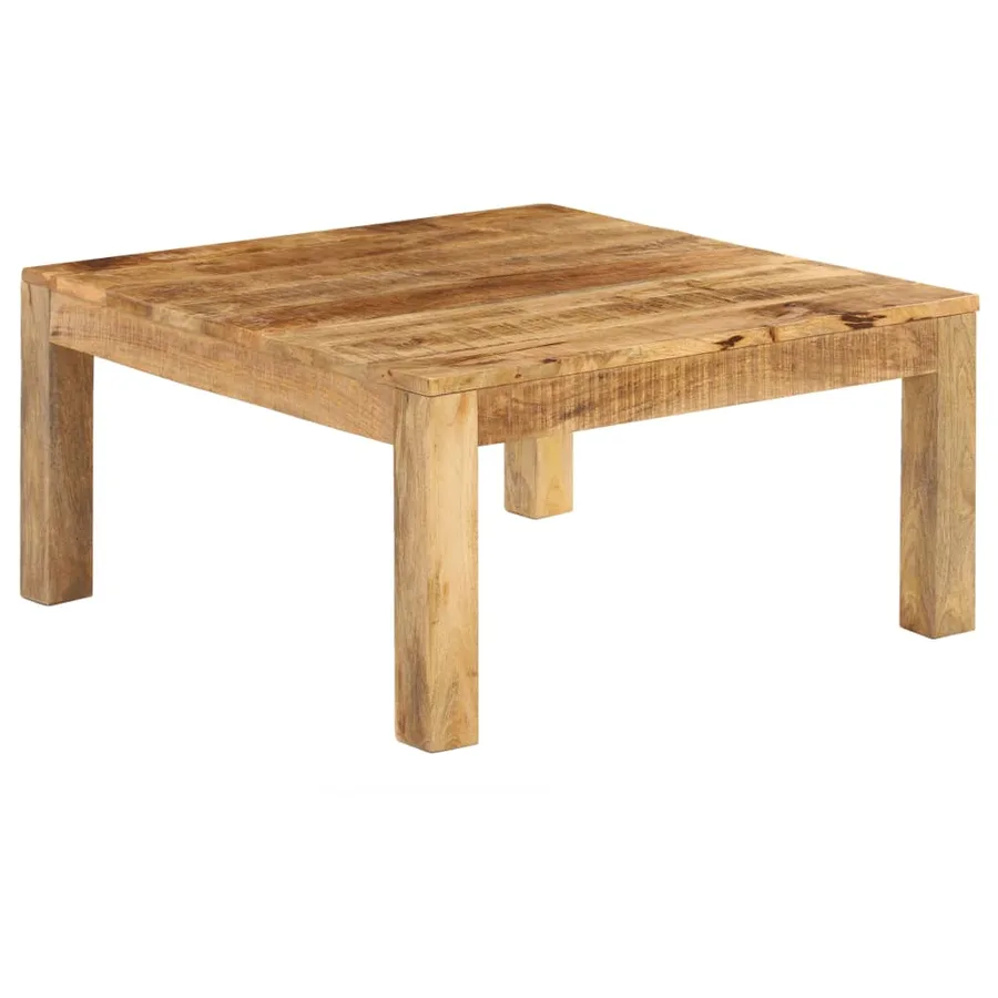 Table basse 80x80x40 cm Bois de manguier massif - 10