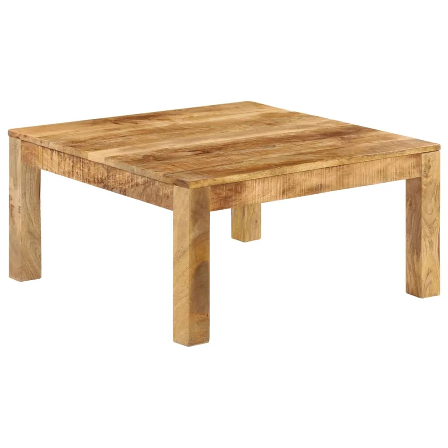 Table basse 80x80x40 cm Bois de manguier massif - 11