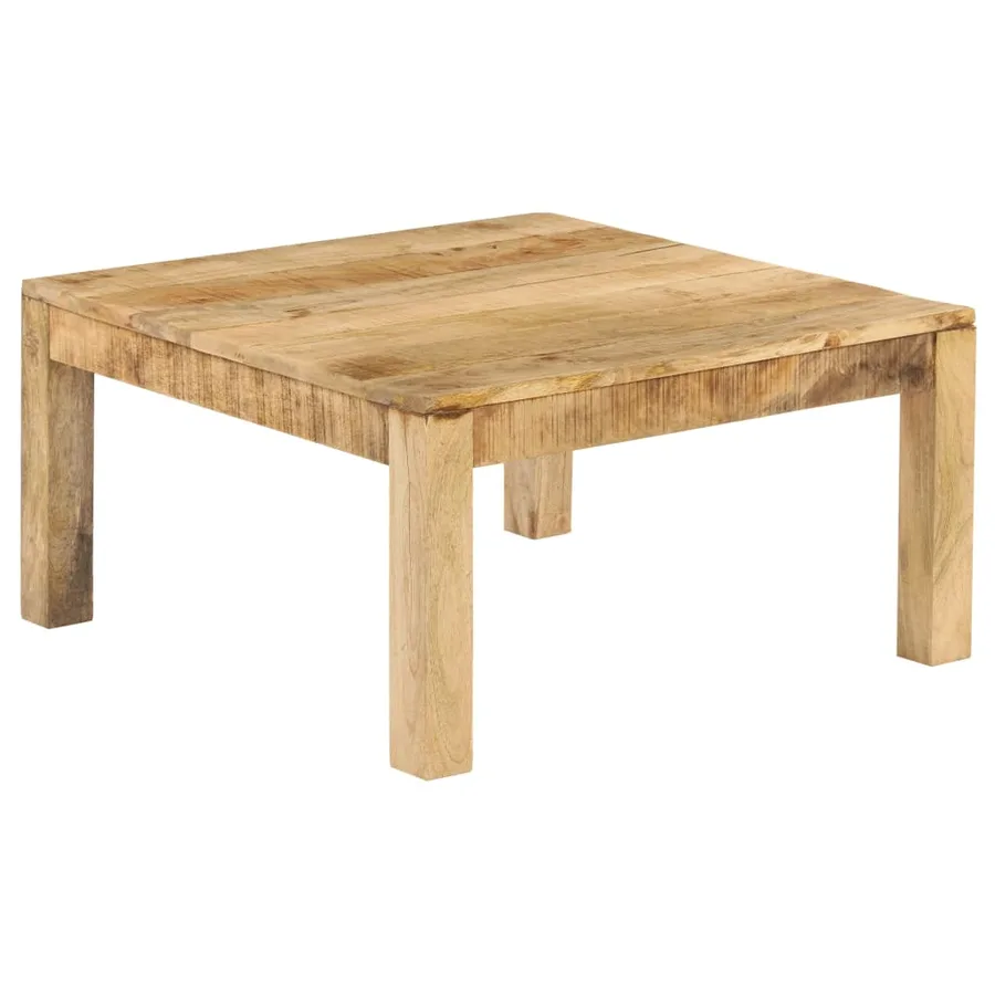 Table basse 80x80x40 cm Bois de manguier massif - 12