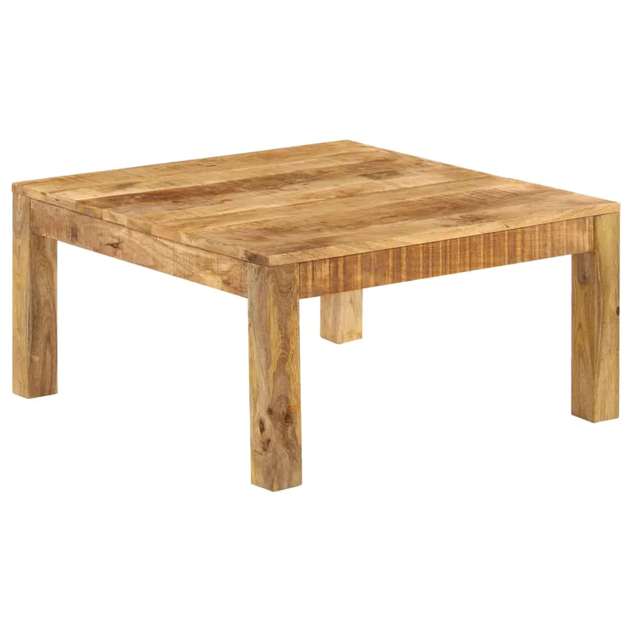 Table basse 80x80x40 cm Bois de manguier massif - 13