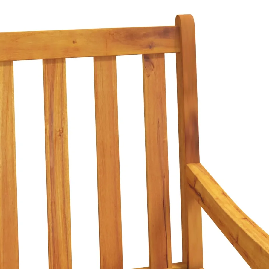 Chaises de jardin 2 pcs Naturel Bois d'Acacia Massif - 7