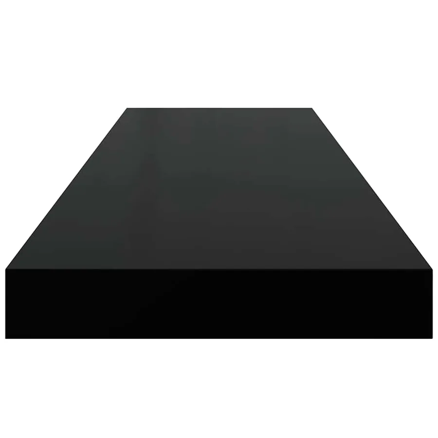 Étagère flottante murale noir 80x23,5x3,8 cm MDF - 7