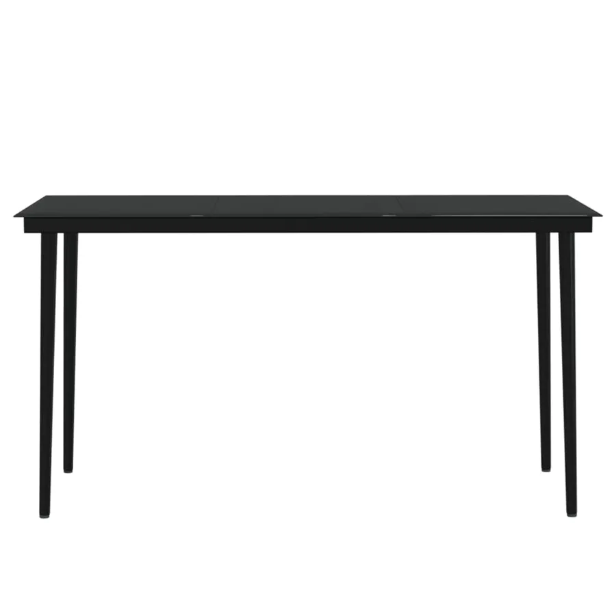 Ensemble à manger de jardin avec coussins 7 pcs Noir - 6