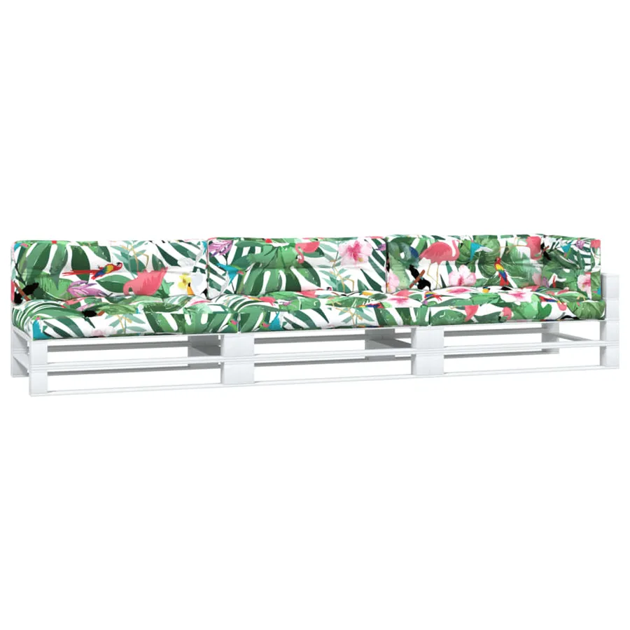 Coussins de palette lot de 7 multicolore tissu - 3