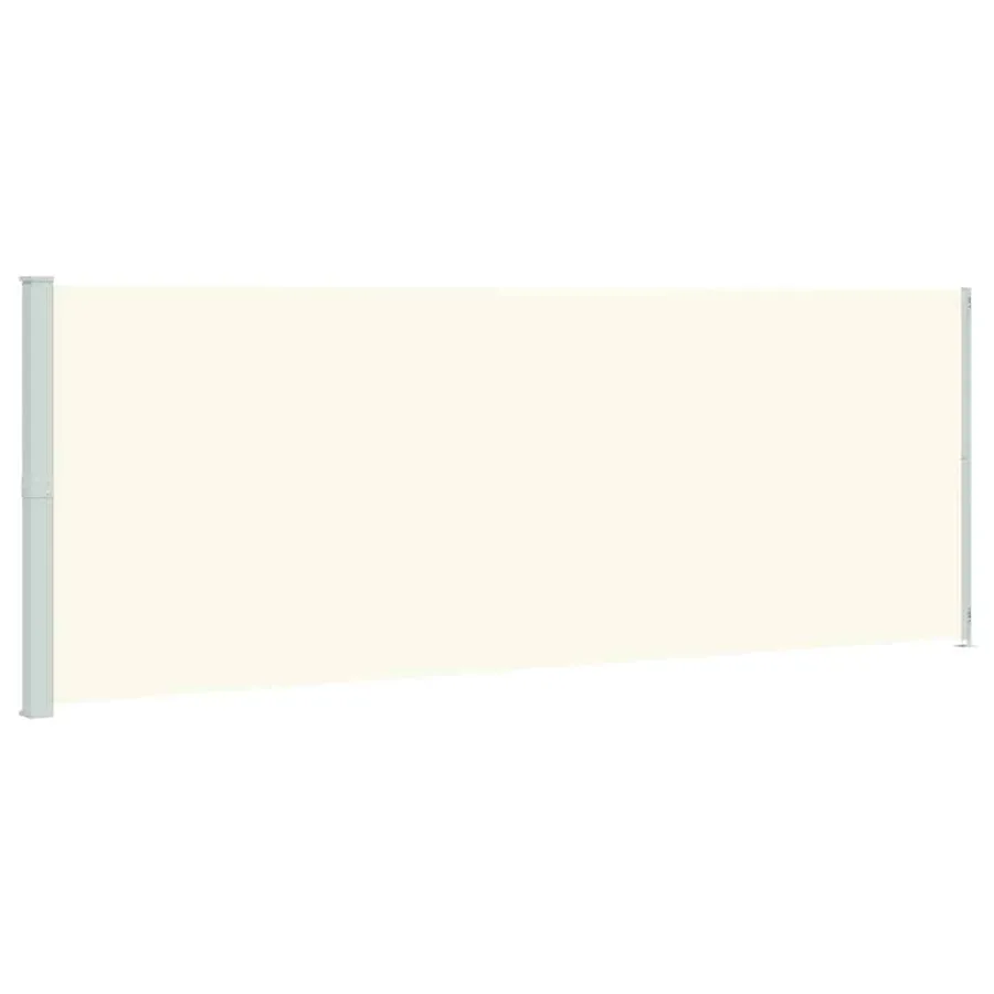 Auvent latéral rétractable de patio 220x600 cm Crème - 2