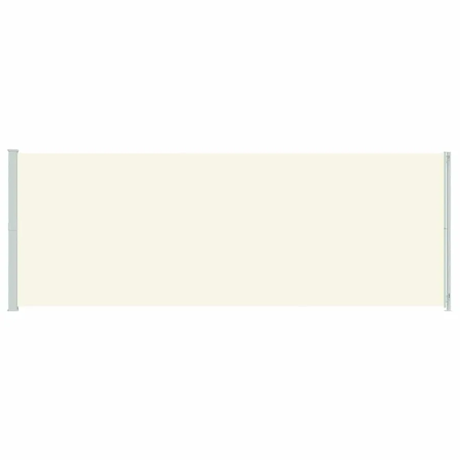 Auvent latéral rétractable de patio 220x600 cm Crème - 4