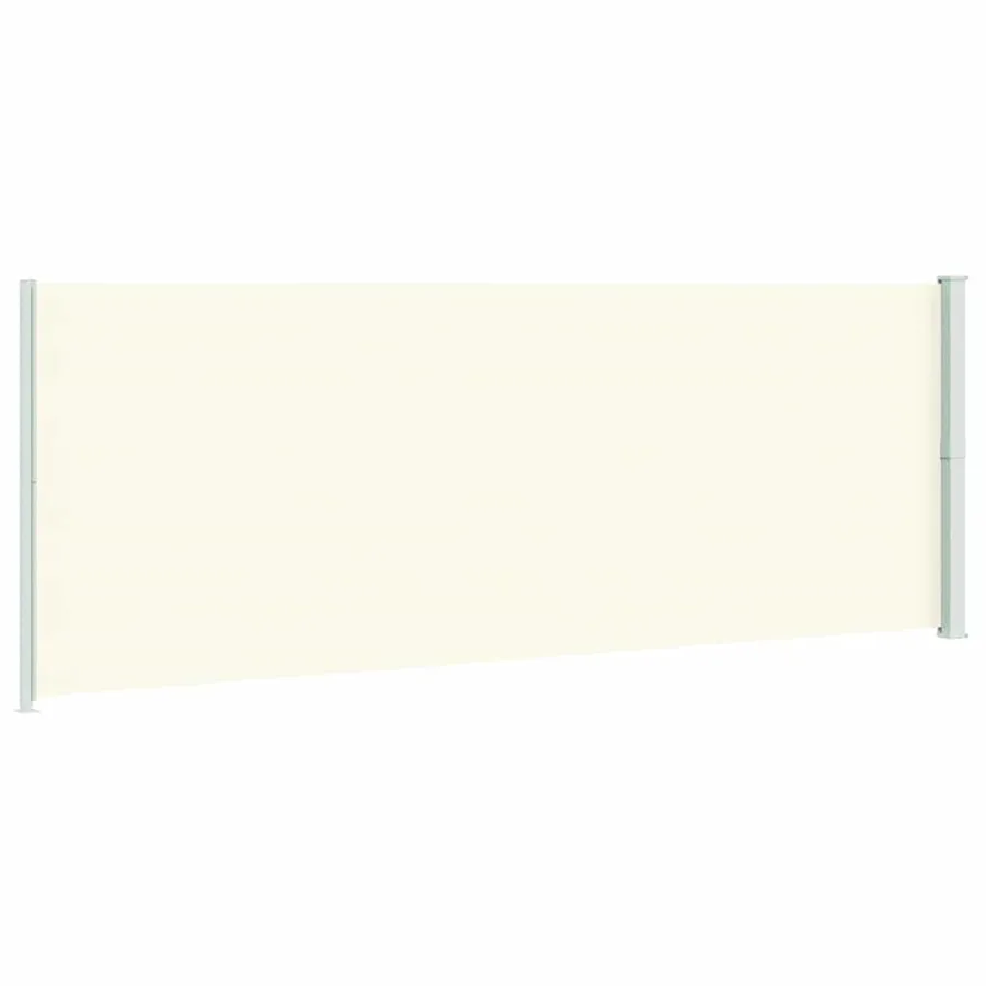 Auvent latéral rétractable de patio 220x600 cm Crème - 6