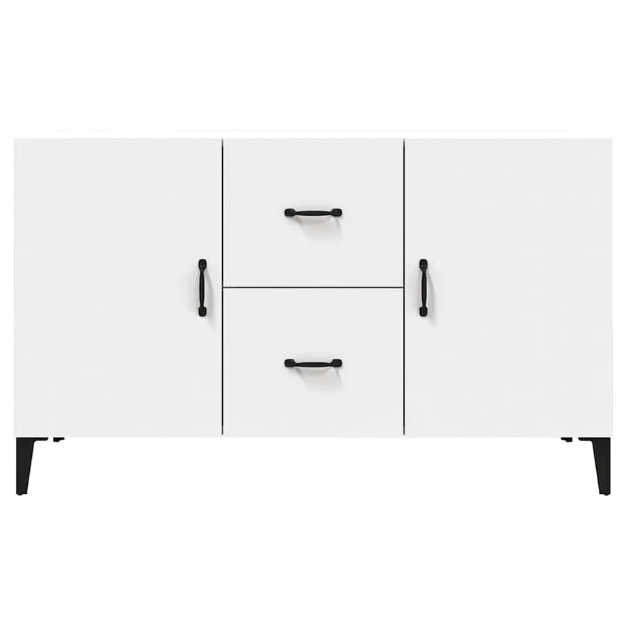 Buffet blanc 100x36x60 cm bois d'ingénierie - 5