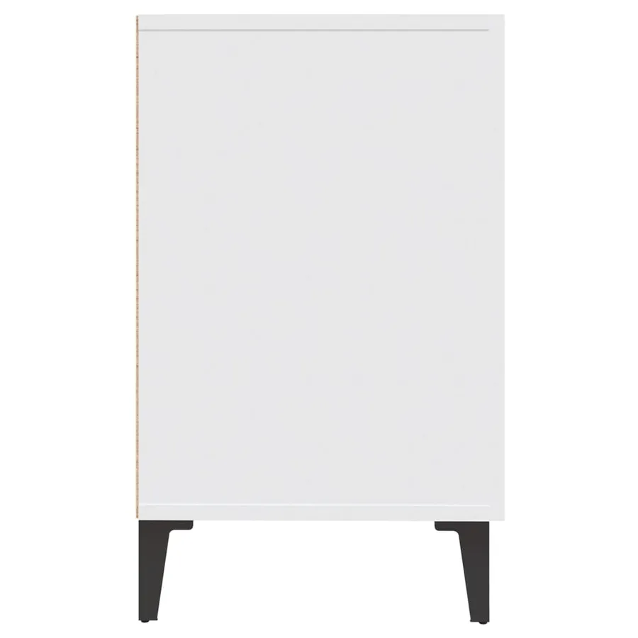 Buffet blanc 100x36x60 cm bois d'ingénierie - 6