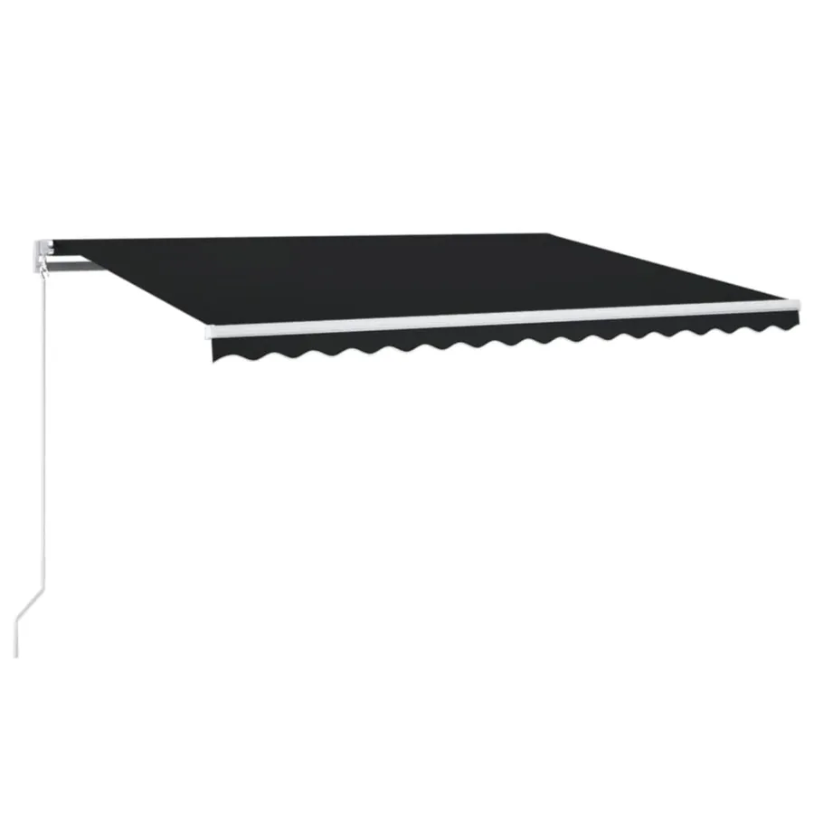 Auvent manuel rétractable 450x350 cm Anthracite - 2