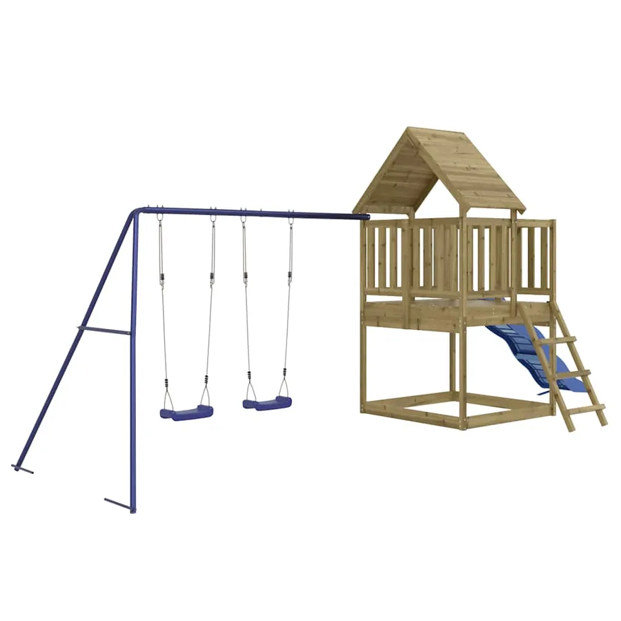 Aire de jeux d'extérieur bois de pin imprégné - 2
