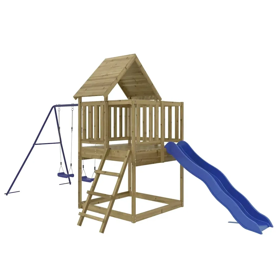 Aire de jeux d'extérieur bois de pin imprégné - 3