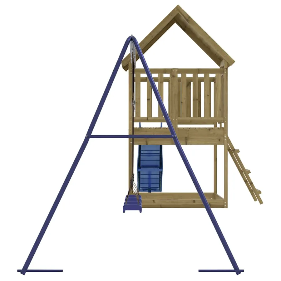 Aire de jeux d'extérieur bois de pin imprégné - 4