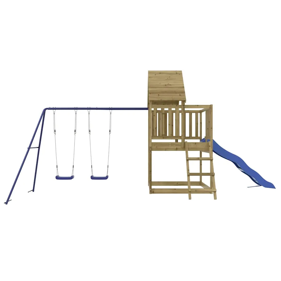 Aire de jeux d'extérieur bois de pin imprégné - 7