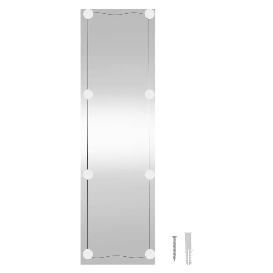 Miroir mural avec lumières LED 30x100 cm verre rectangulaire - 16
