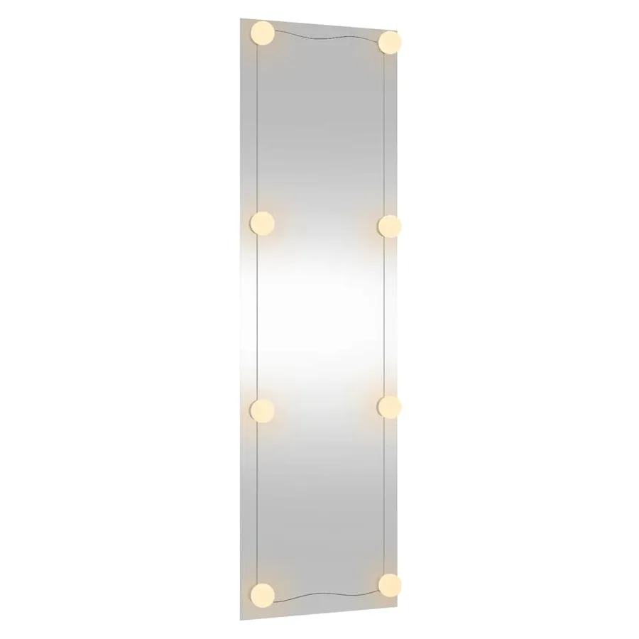 Miroir mural avec lumières LED 30x100 cm verre rectangulaire - 5