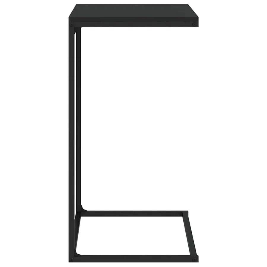 Table d'appoint Noir 55x35x66 cm Bois d'ingénierie - 5