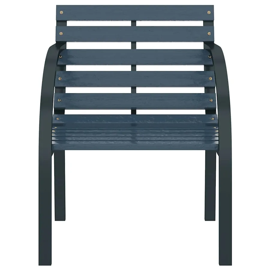 Chaises de jardin lot de 2 Gris Bois - 4