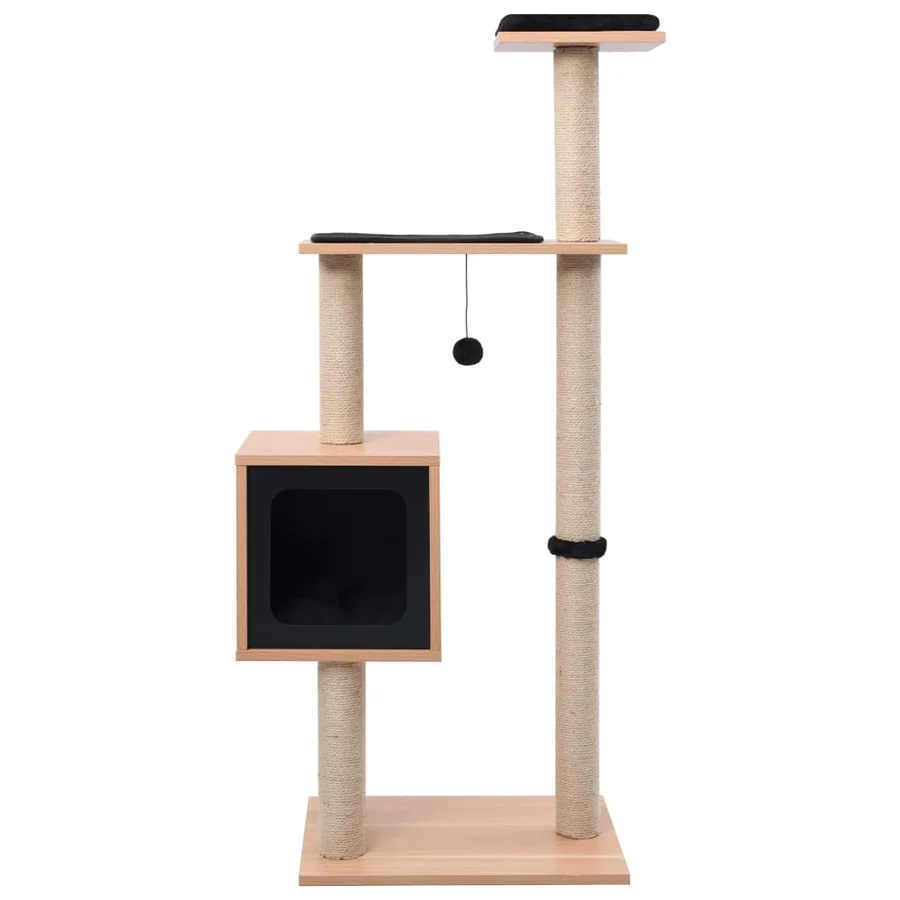 Arbre à chat avec tapis à gratter en sisal 123 cm - 2