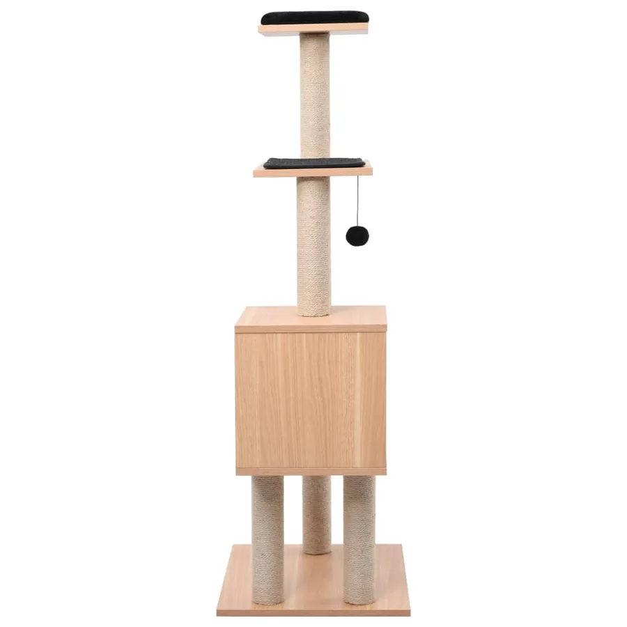 Arbre à chat avec tapis à gratter en sisal 123 cm - 3