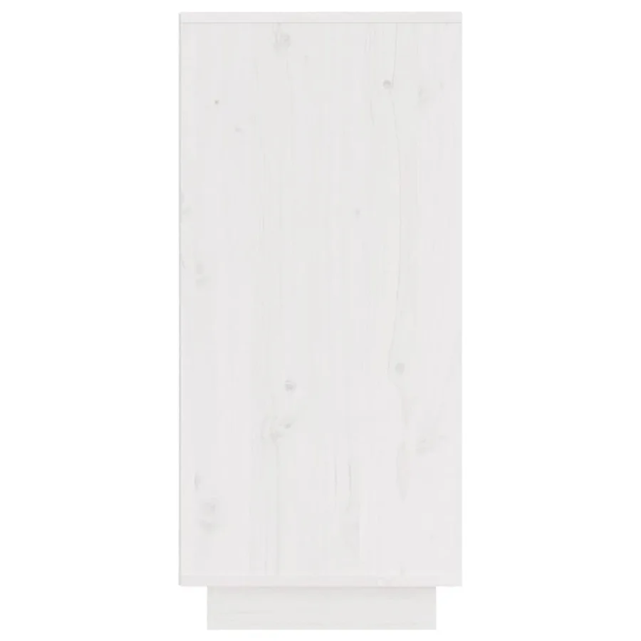 Buffets 2 pcs Blanc 31,5x34x75 cm Bois massif de pin - 6
