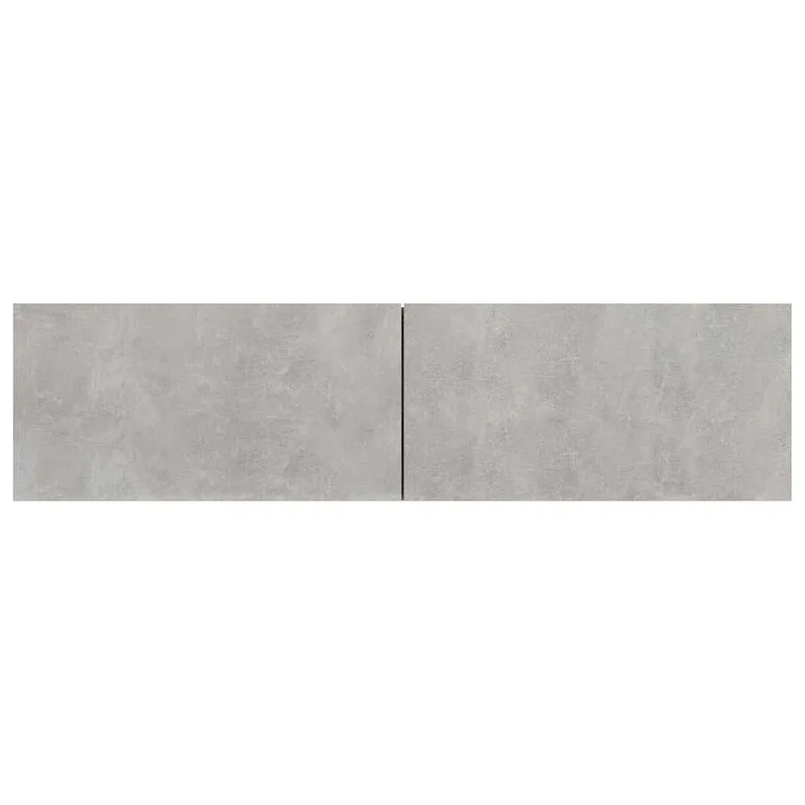 Meuble TV Gris béton 120x30x30 cm Bois d’ingénierie - 6