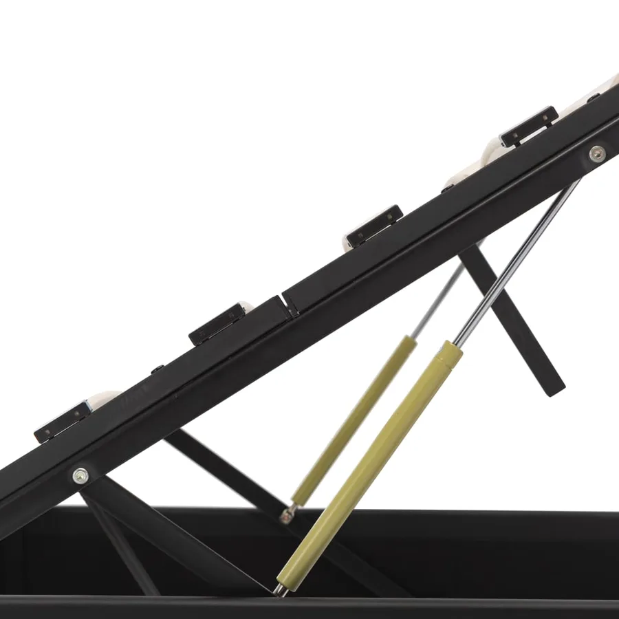 Cadre de lit avec rangement hydraulique 140x200 cm similicuir - 7