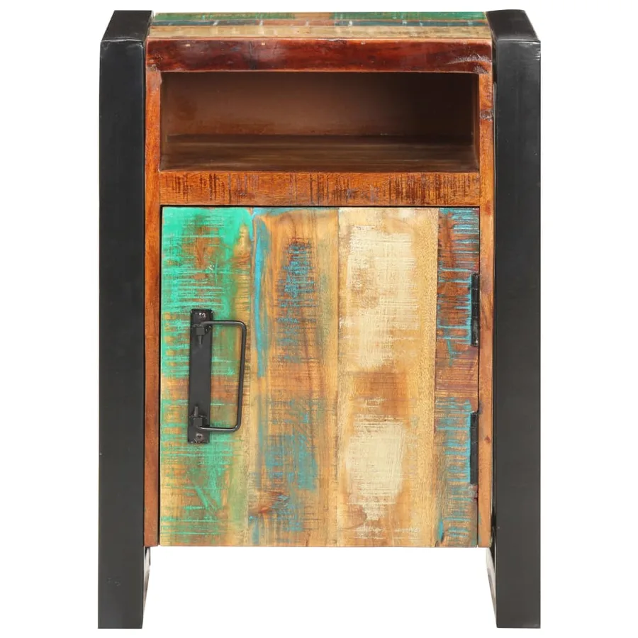 Table de chevet 40x35x55 cm Bois de récupération massif - 2