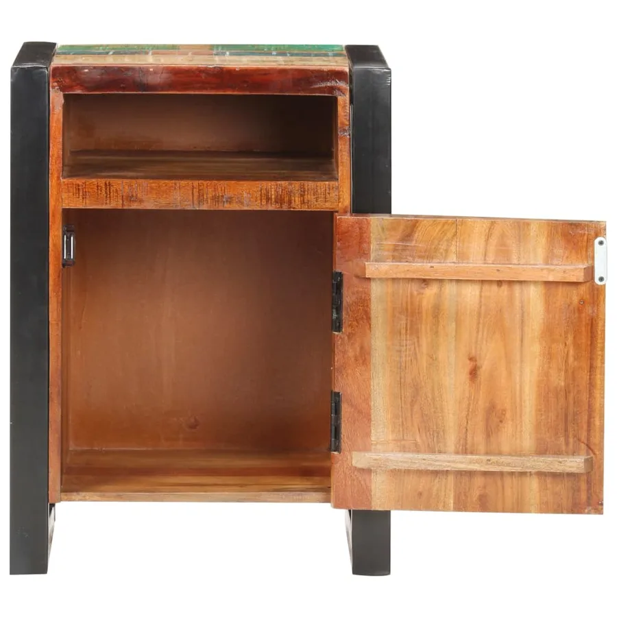 Table de chevet 40x35x55 cm Bois de récupération massif - 3