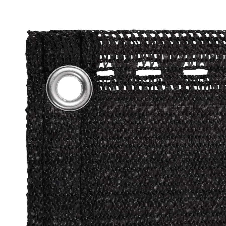 Écran de balcon Noir 90x300 cm PEHD - 3