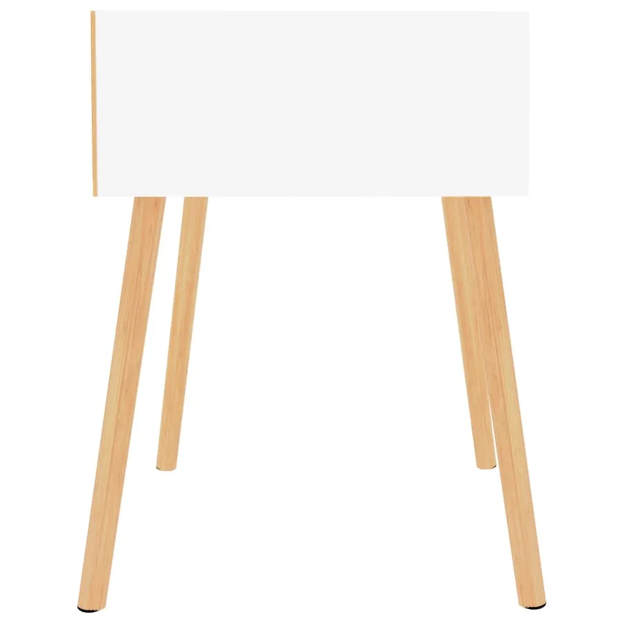 Tables de chevet 2 pcs Blanc brillant Bois d'ingénierie - 4