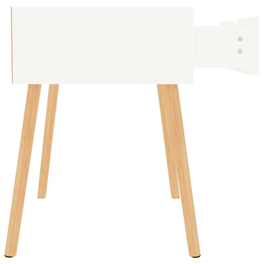 Tables de chevet 2 pcs Blanc brillant Bois d'ingénierie - 7