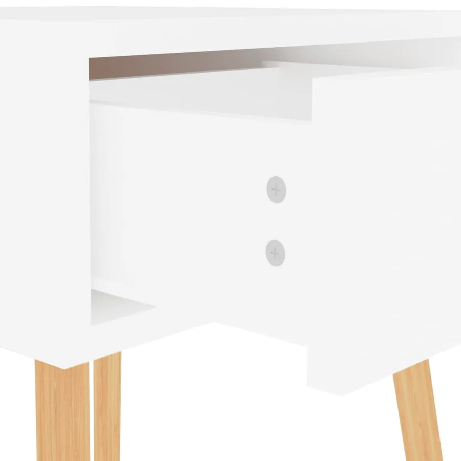 Tables de chevet 2 pcs Blanc brillant Bois d'ingénierie - 8